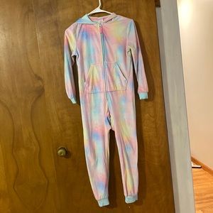 More than Magic zip up one piece pjs. Size 7/8.